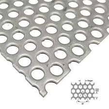 Tấm thép không gỉ đục lỗ tròn 10mm SS316